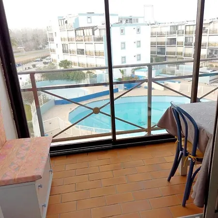 Studio Double Cabine Vue Balcon Vue Piscine 10 Mn Pied De La Plage Daire *